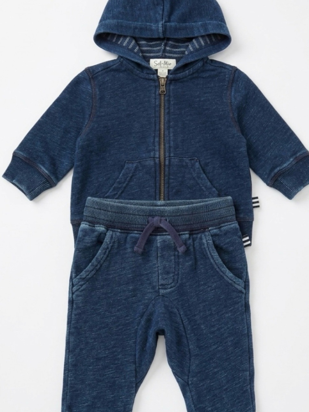 Splendid Kids Indigo Denim Hoodie & Joggers Set
